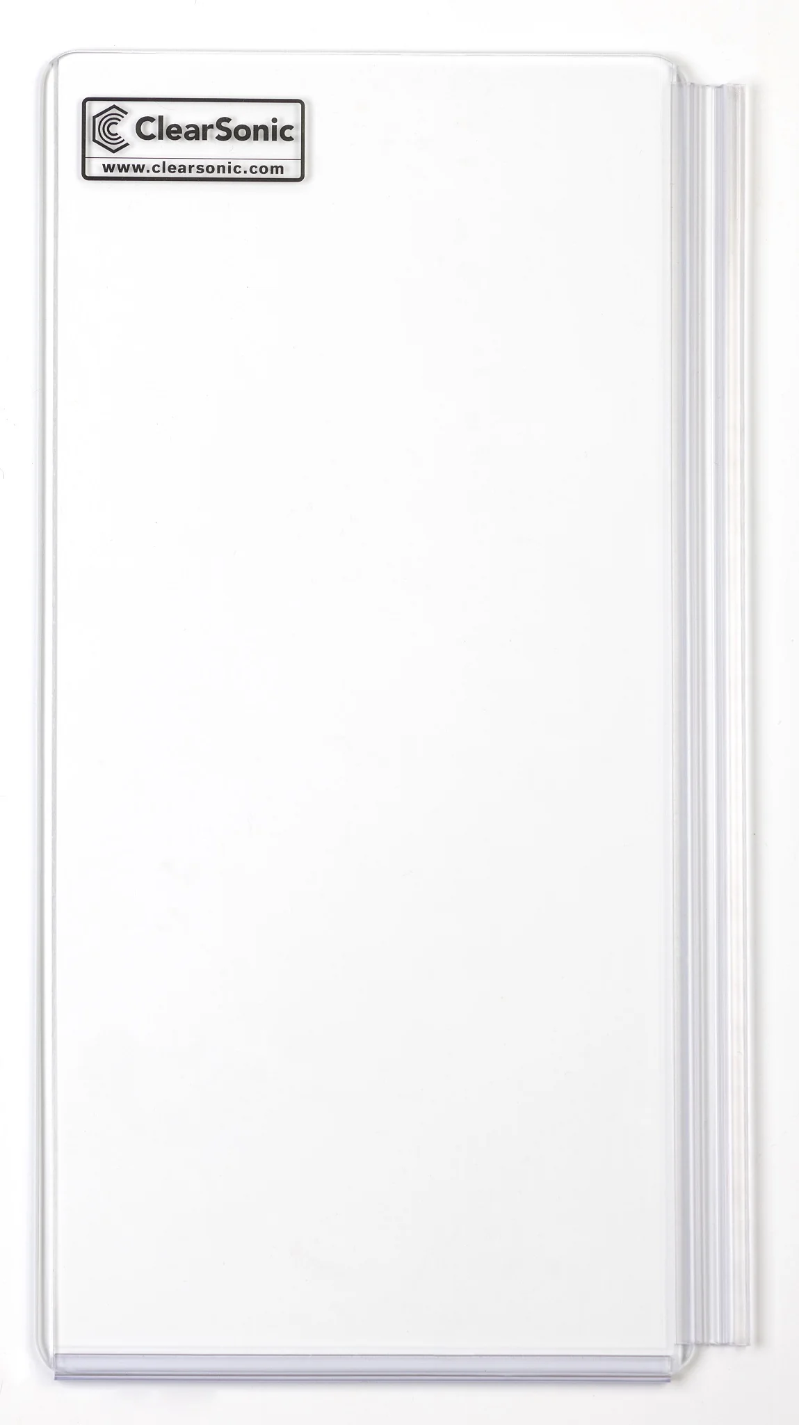 A1224 -2’ High with 12" Panels  Acrylic Amp Shield - Full-length Hinge - Cable Cutouts