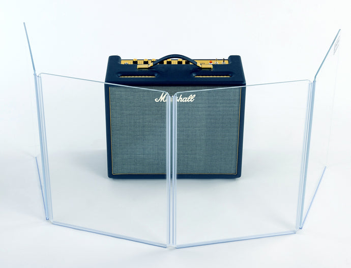 A1824x4 - 6’ W x 2’ H - 4-panel Acrylic Amp Shield