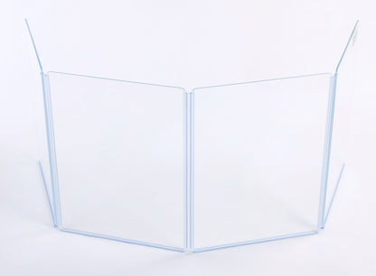 A1824x4 - 6’ W x 2’ H - 4-panel Acrylic Amp Shield