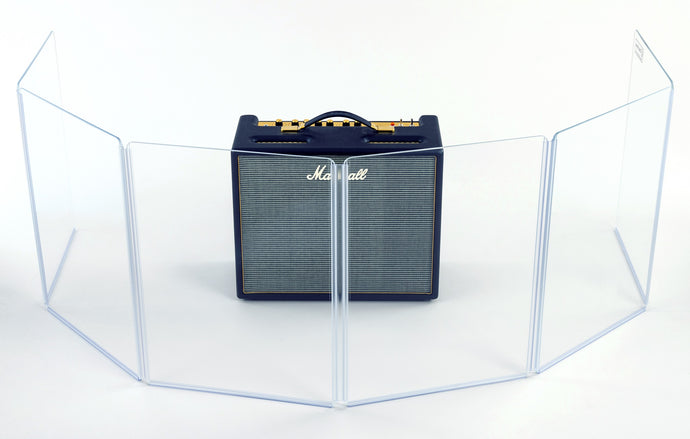 A1824x6 - 9’ W x 2’ H - 6-Panel Acrylic Amp Shield