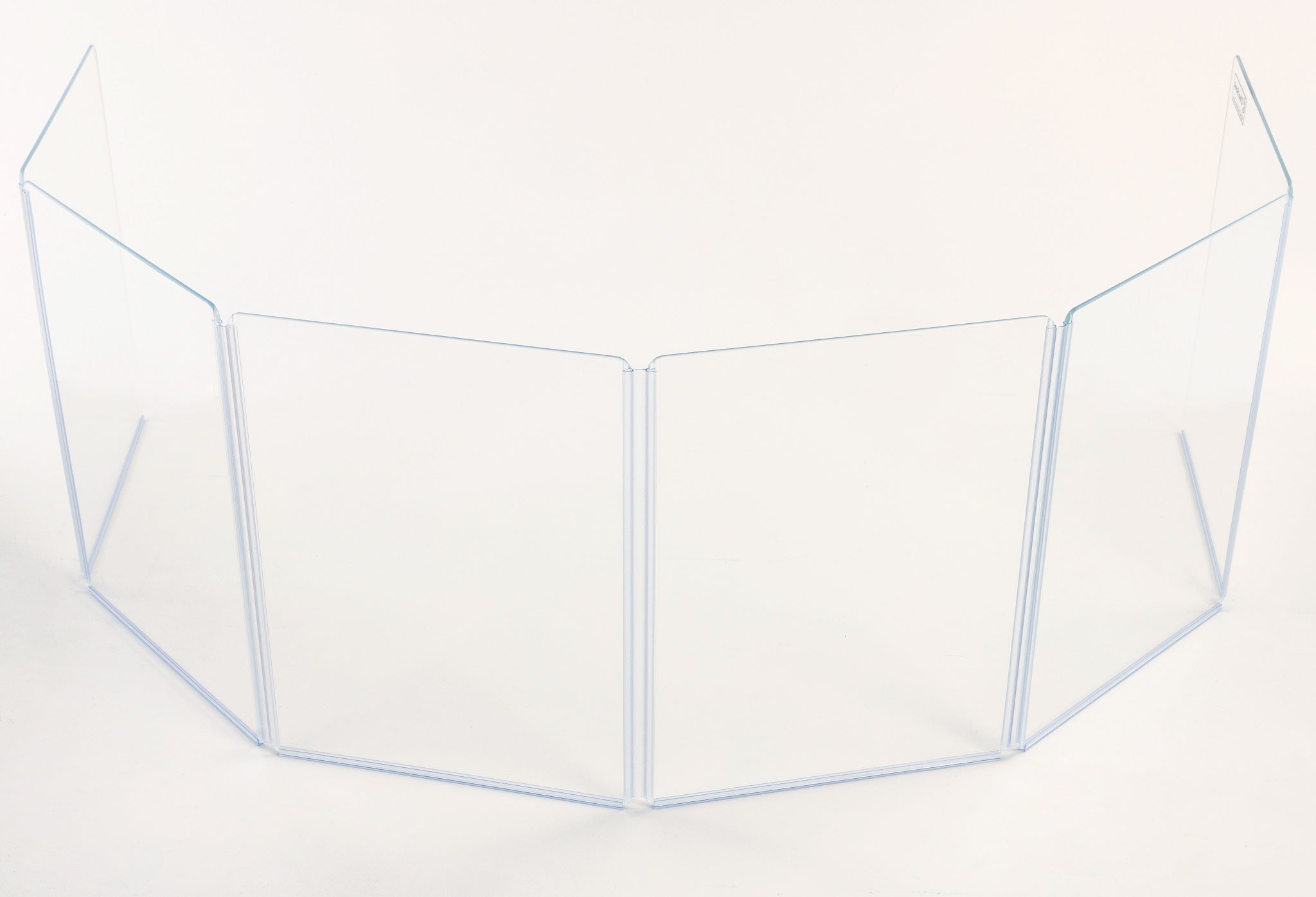 A1824x6 - 9’ W x 2’ H - 6-Panel Acrylic Amp Shield