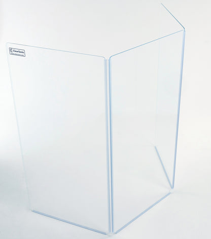 A2448x3 - 4 ft. Tall, 3-panel Acrylic Drum Shield