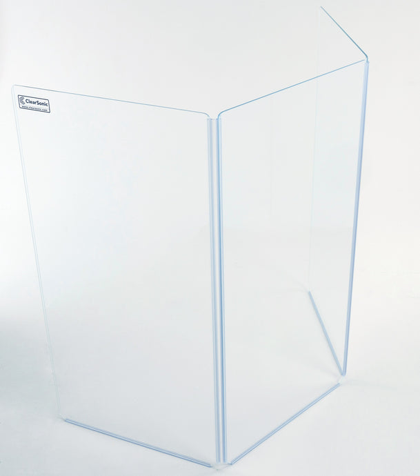 A2448x3 - 4 ft. Tall, 3-panel Acrylic Drum Shield