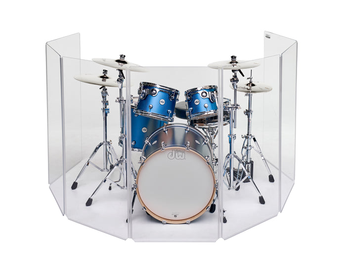 A2448x6 - 4 ft. Tall, 6-panel Acrylic Drum Shield