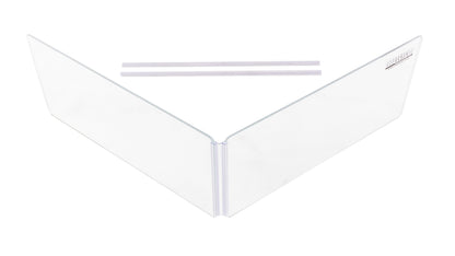 A 2-panel, 12 inch drum shield height extender on a white background.