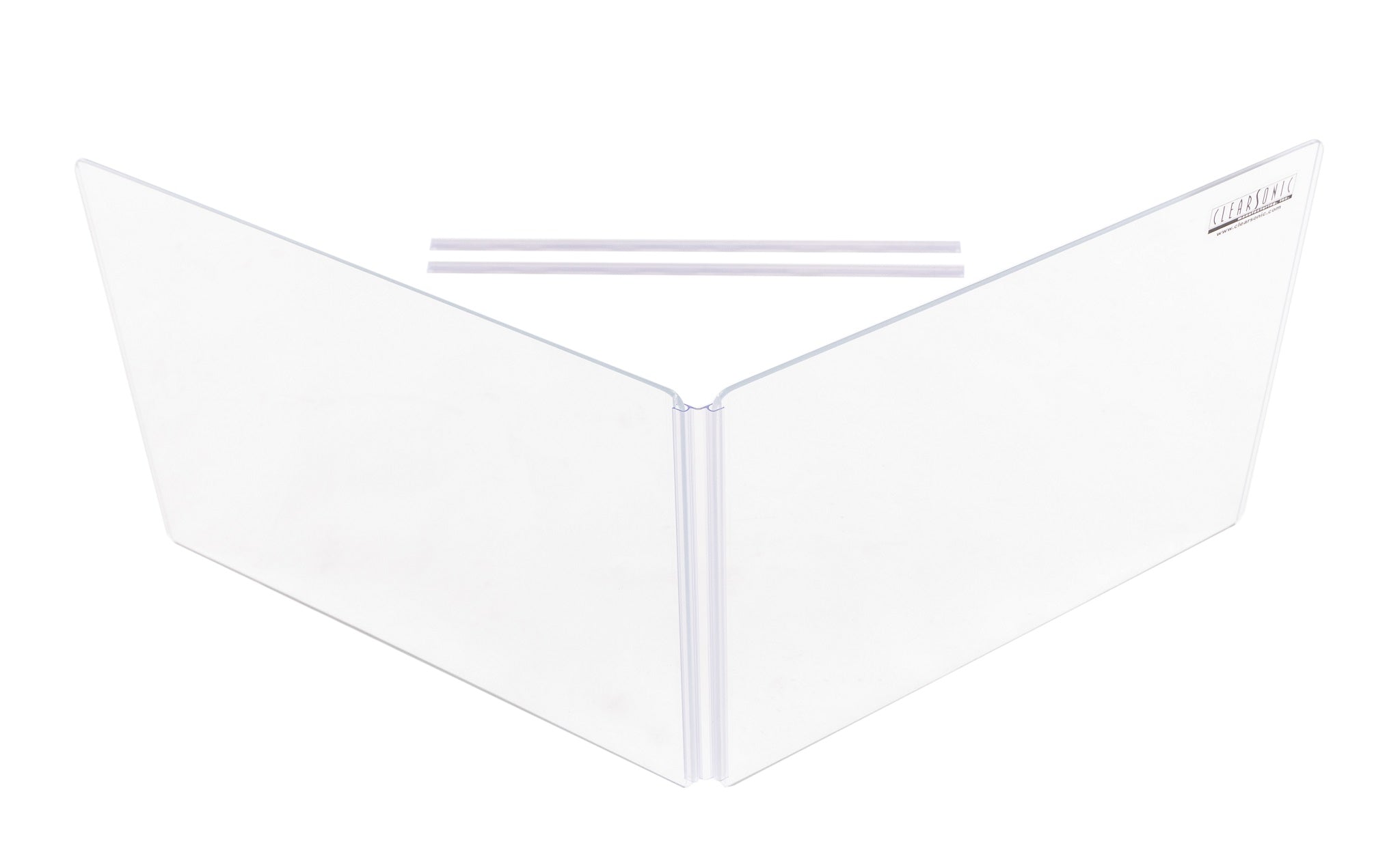 A 2-panel, 18 inch drum shield height extender with included HCNL on a white background