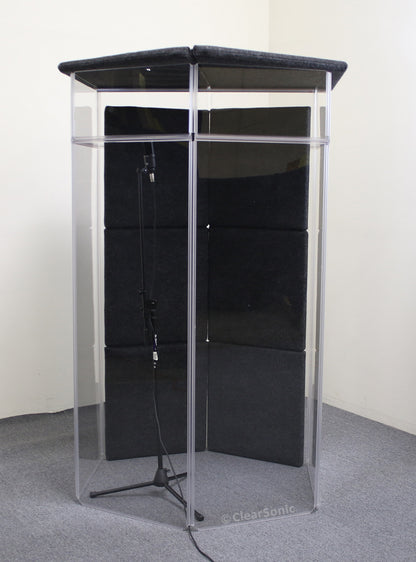 IPG - IsoPac G Portable Vocal Isolation Booth - 4’ W x 4’ D x 6.5’ H - 60-70% Volume Reduction