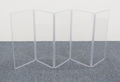 A1224x5 - 5’ W x 2’ H - 5-Panel Acrylic Amp Shield