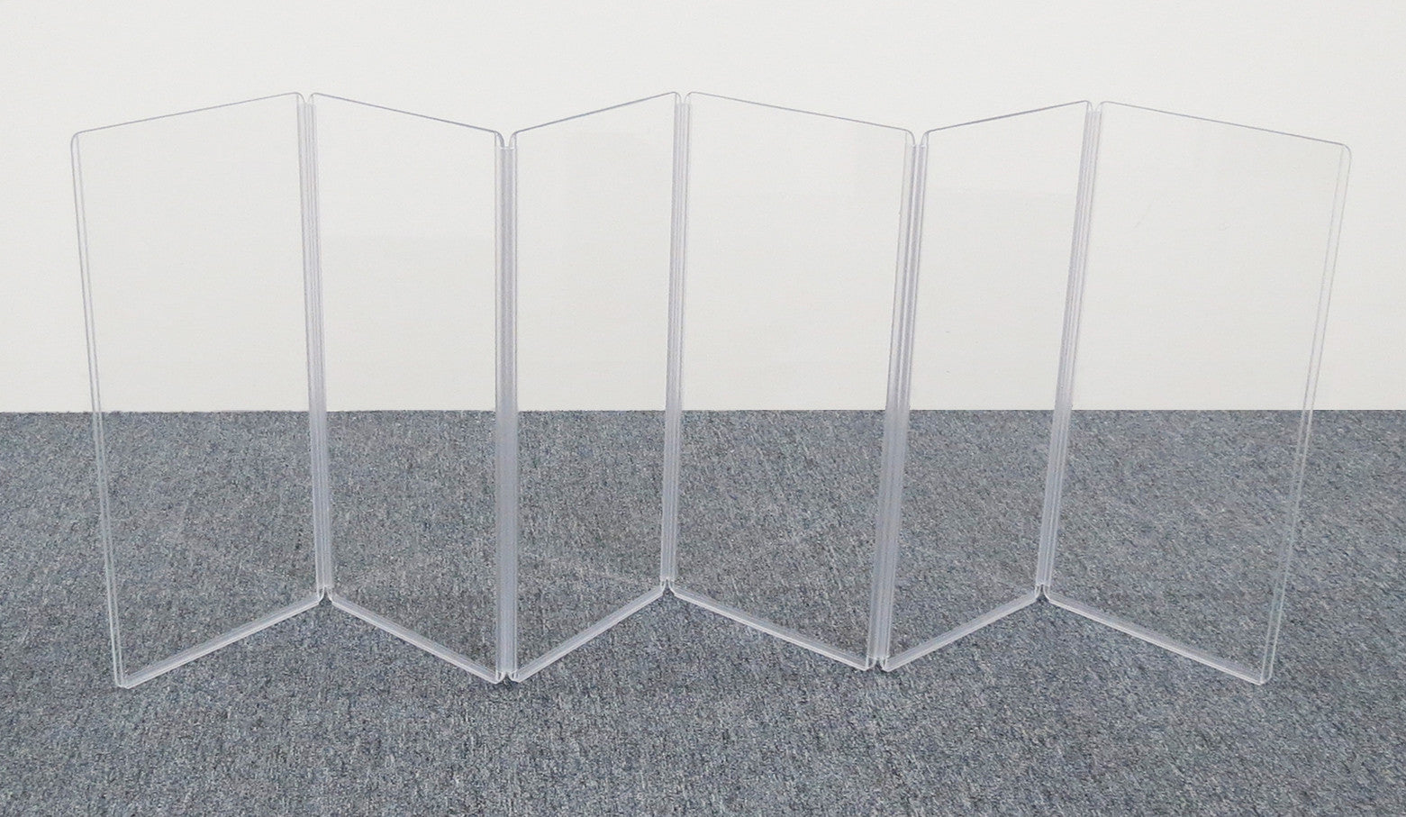 A1224x6 - 6’ W x 2’ H - 6-Panel Acrylic Amp Shield