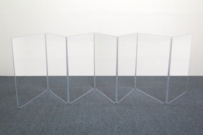 A2436x7 - 3 ft. Tall, 7-Panel Acrylic Amp Shield