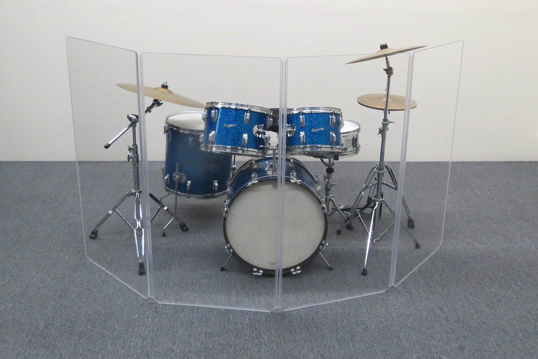 A2448x4 - 4 ft. Tall, 4-panel Acrylic Drum Shield