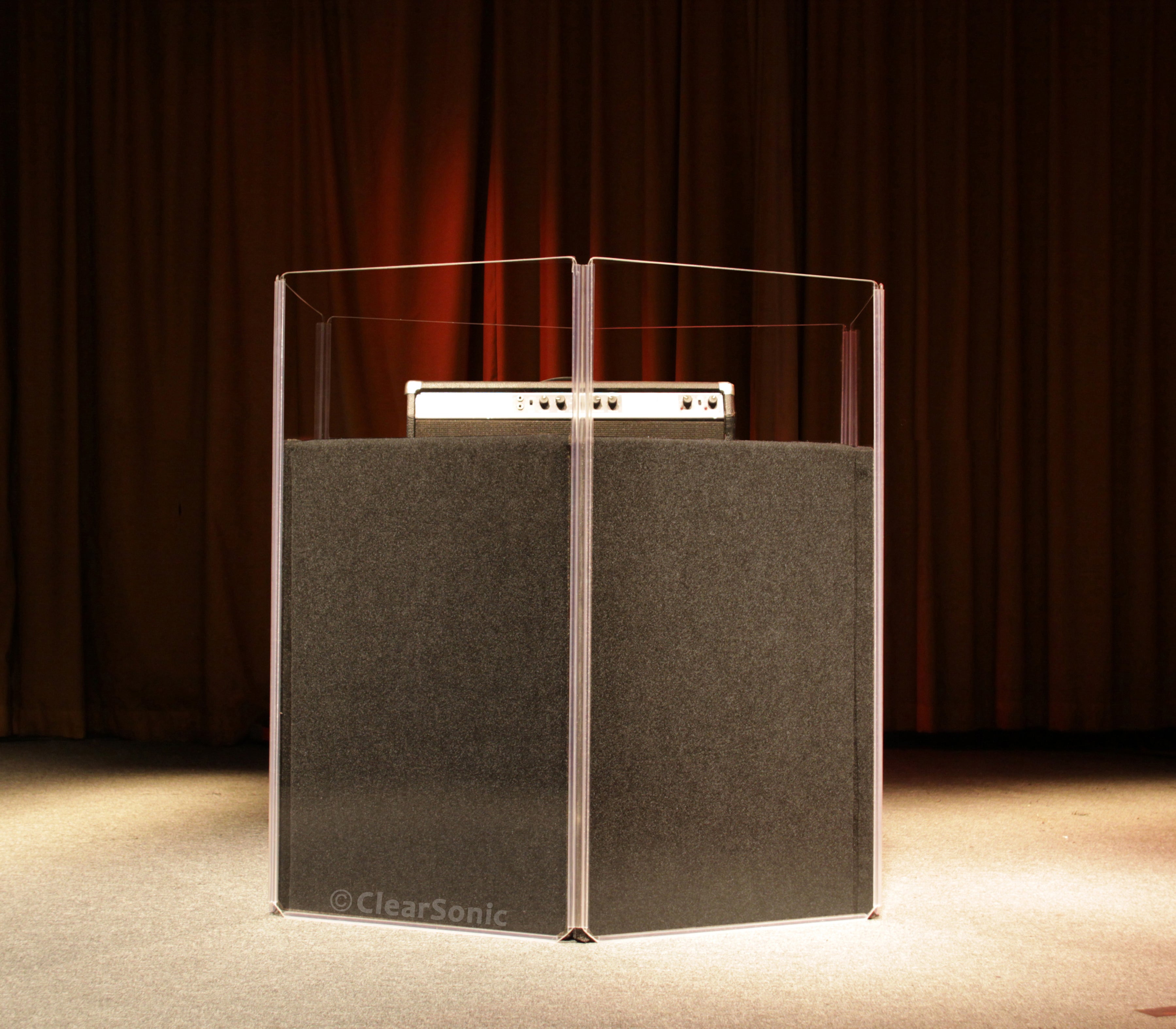 A2448x4 - 4 ft. Tall, 4-panel Acrylic Drum Shield