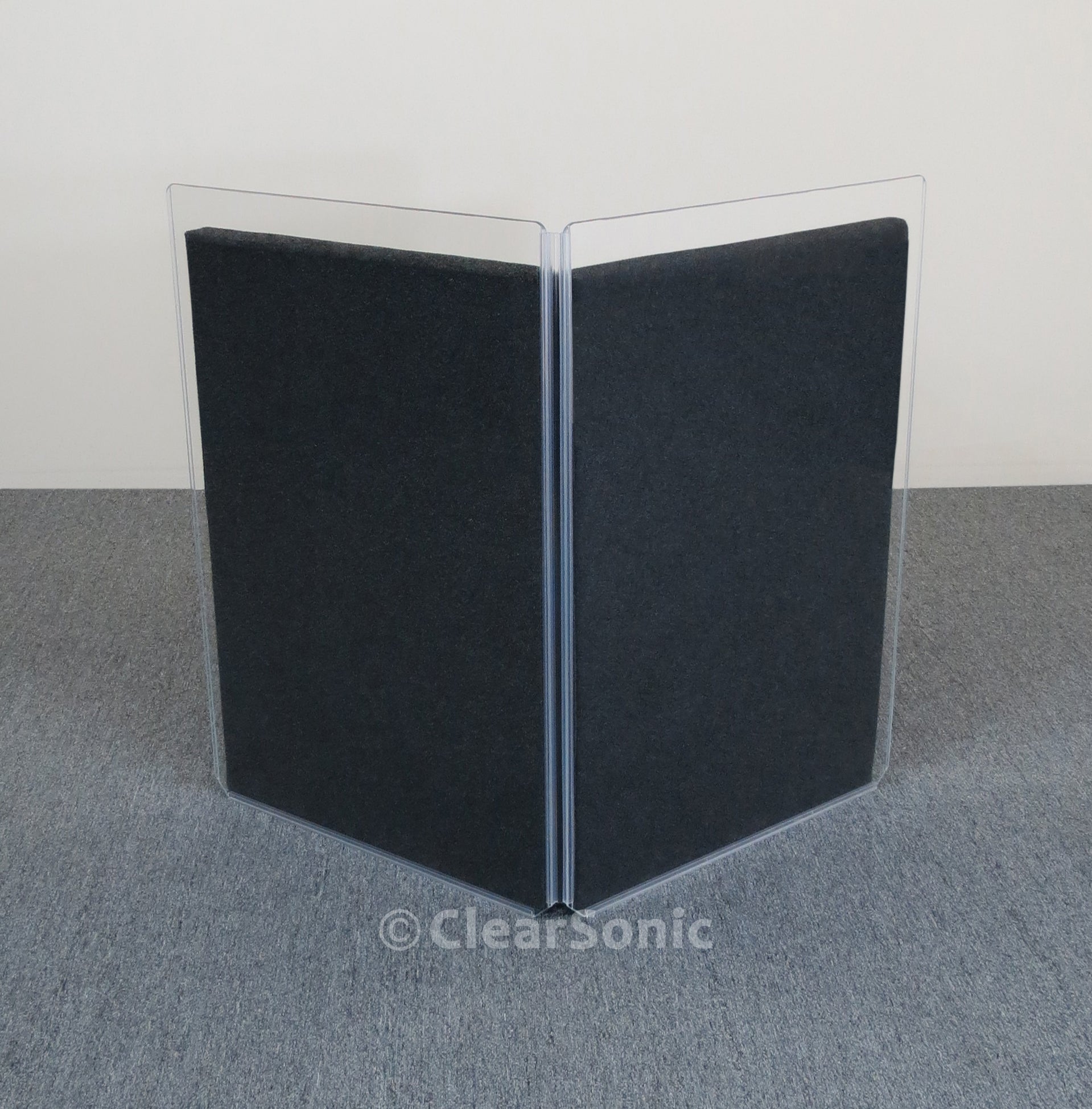 A2448x4 - 4 ft. Tall, 4-panel Acrylic Drum Shield