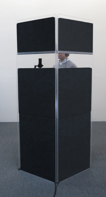 A2466x3 - 5.5 ft. Tall, 3-Panel Acrylic Drum Shield