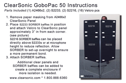 GP50 - GoboPac 50 - Portable Gobo for Vocalists