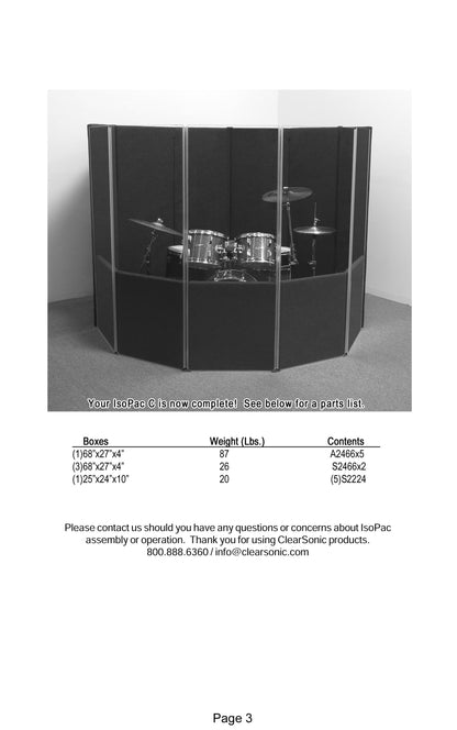 IPC - IsoPac C Portable Isolation Booth with Open Top - 6’ W x 7’ D x 5.5’ H