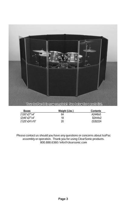 IPD - IsoPac D Portable Isolation Booth with Open Top - 6’ W x 6’ D x 4’ H