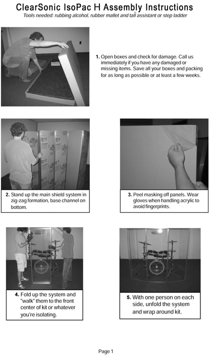 IPH - IsoPac H Portable Isolation Booth for Vocals & Podcasting - 5’ W x 5’ D x 5.5’ H - 50-60% Volume Reduction