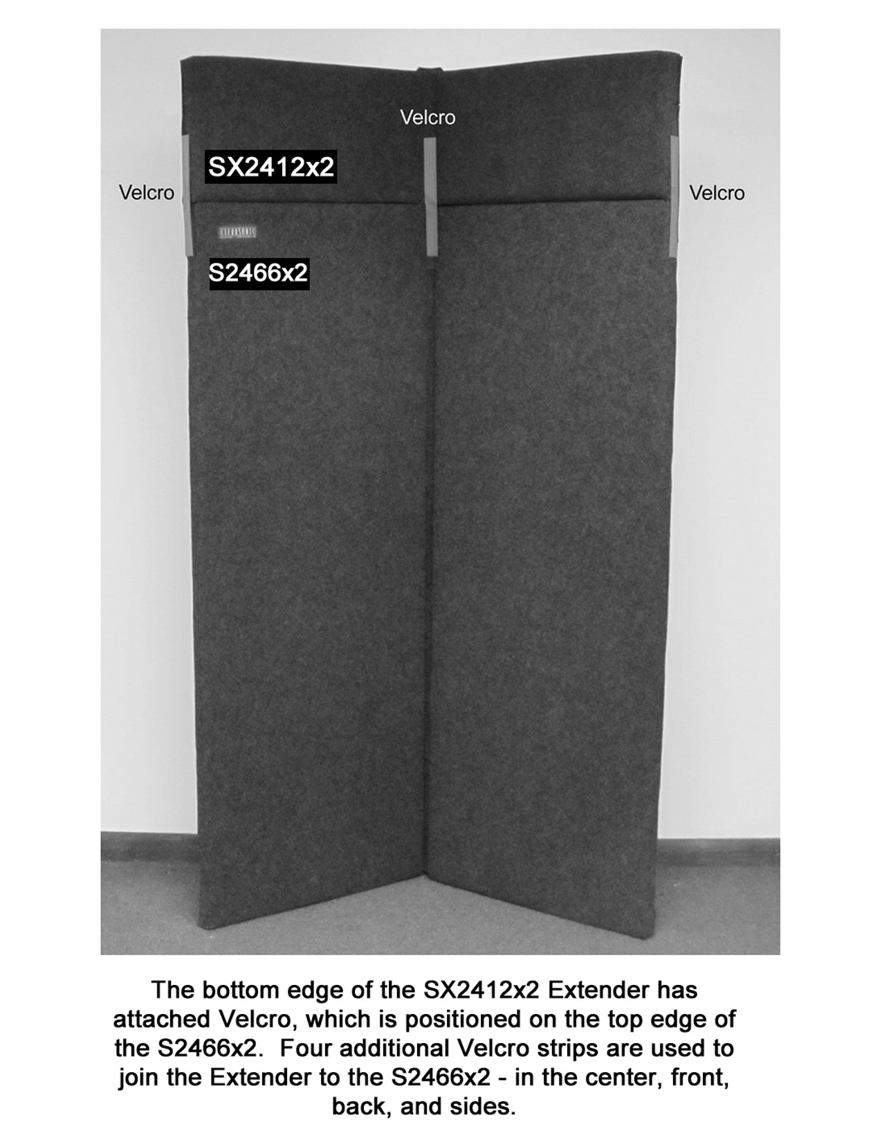 *BLEM* SX2412x2 - 12" Bi-fold Sorber Height Extender